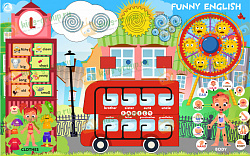 Бизиборд (дидактическая панель) настенный по английскому языку ОСНОВЫ Часть 2. Серия ИЗУЧАЕМ АНГЛИЙСКИЙ ЯЗЫК