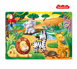 Пазл First Puzzle "Кто живет в Джунглях" (30 эл) Baby Toys