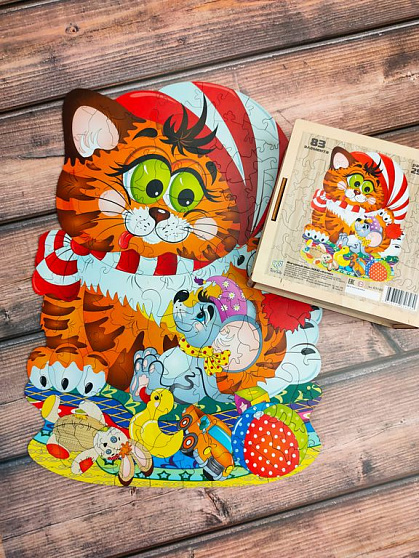 Фигурный пазл MAXI "Котик"