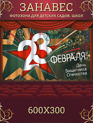 Комплект фотоштор. 23 февраля "День Защитника Отечества" №3