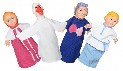 Кукольный театр  4 персонажа с ширмой №4