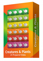 Набор микропрепаратов  LabZZ CP24, существа и растения