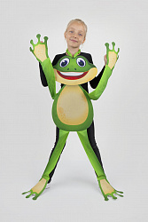 Лягушка ростовая кукла из фетра для детей / 100 см.