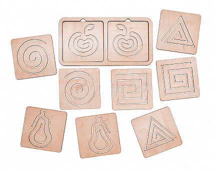 Дидактический материал "Линейки для рисования двумя руками"