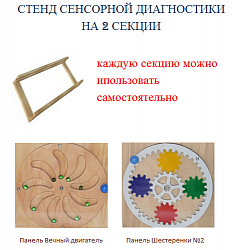 Стенд с тактильно-развивающими панелями №2