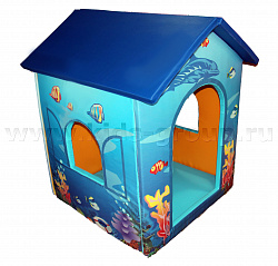 ДОМИК ИГРОВОЙ «Море» с рисунком, трансформируется в маты