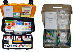 «Начальная школа» Учебно-методический комплект (класс-комплект оборудования и
материалов для химико-экологических опытов в практикуме "Окружающий мир", 1 набор учителя + 14 наборов учащегося, с пособием)