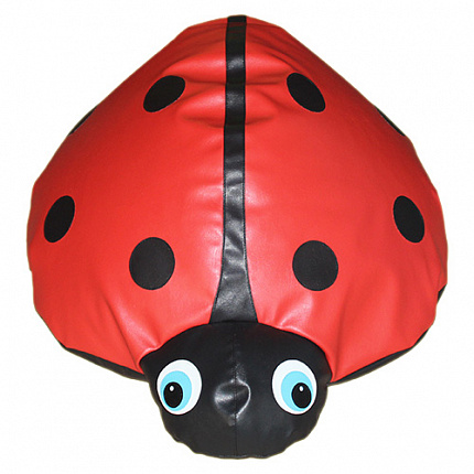 Пуф «Божья коровка» (гранулы, крошка поролон)