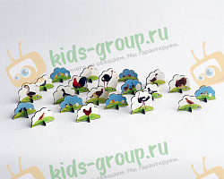 Набор фигурок ДОМАШНИЕ ПТИЦЫ 5-7 см (ХДФ)