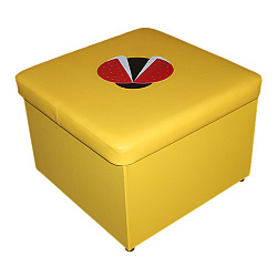 «Пуф с аппликацией квадратный»
(с ящиком для игрушек)