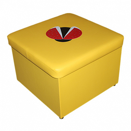 «Пуф с аппликацией квадратный»
(с ящиком для игрушек)