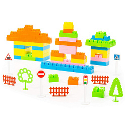 Конструктор Малютка 182 элемента в контейнере