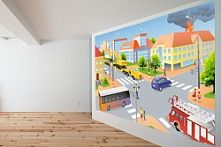 Баннер настенный "Перекресток" 2*4м