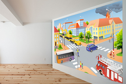 Баннер настенный "Перекресток" 2*4м