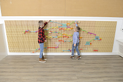 STEM Трек с мячом (кинетический), набор  120 элементов.