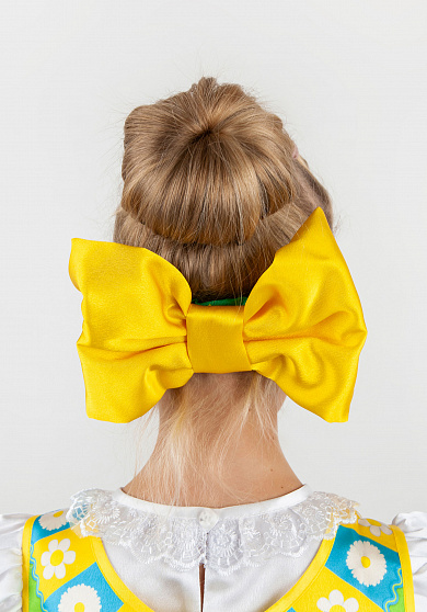 Русский народный головной убор с бантом Ромашка