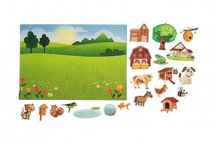 Кто где живет фетр (20дет.)