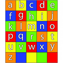 Коврик "Английский алфавит" для программируемого мини-робота Bee-Bot