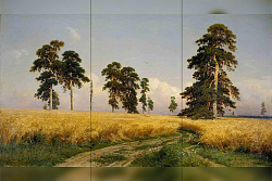 Репродукция картины И.И. Шишкина "Рожь" Декорация / Занавес сцены