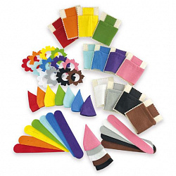 Набор дополнений к гномикам из фетра (кроватки, колпачки, шарфики, шляпки)