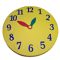 «Часы» (набор: цифры, стрелки)                          мат круглый