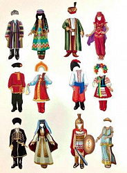 Магнитная развивающая игра "Костюмы народов мира"