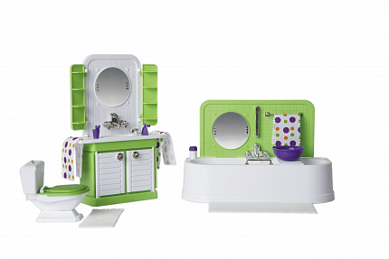 Ванная комната "Конфетти". Зеленая