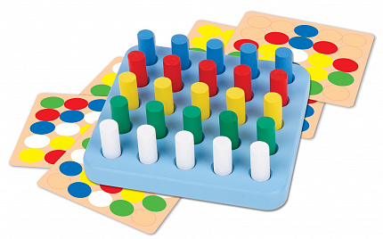 Деревянная мозаика «Веселые столбики» 25 элементов