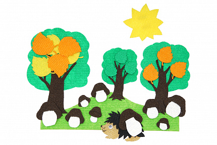 Три дерева с полем мини (24дет)