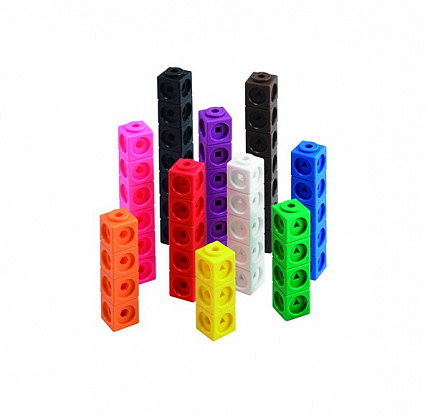 Математические кубики, 2 см (100 шт)