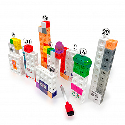 Соединяющиеся кубики Numberblocks, с карточками. От 11 до 20