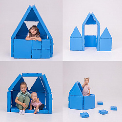 Мягкий конструктор МубиКуби "Панели"
ВИК, голубой, 23 элемента, Магматик