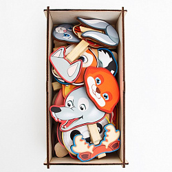 Игра с прищепками Чьи уши №2