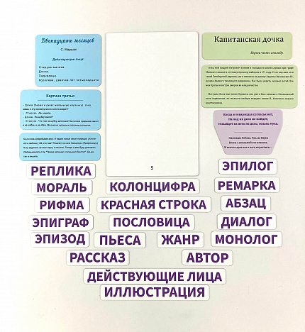 Набор магнитных карточек: "Начинаем читать"