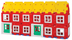 Набор Полидрон Гигант "Строительство дома" (шрифт - русский Брайль)