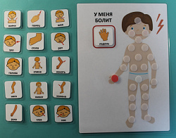 Пособие ПЕКС. У МЕНЯ БОЛИТ (пособие с 16 карточками)
