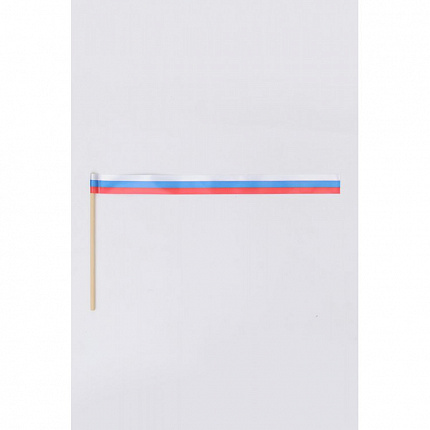 Лента Россия 2,5см.на дер.палочке 0,45м