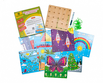 Дидактический материал "Многофункциональная игра "Резинки"