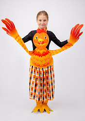 Курица ростовая кукла из фетра для детей / 100 см.