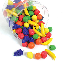 Развивающая игрушка "Фигурки Фрукты"  (108 элементов)