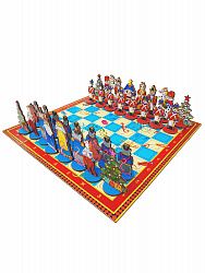 Нескучные шахматы 2 в 1 "Щелкунчик против Мышиного короля" (дерево)