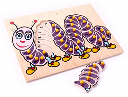 Развивающее пособие "Гусеница" (русский алфавит)