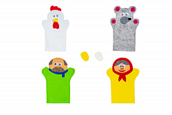 Театр на руку "Курочка Ряба" фетр (6дет)