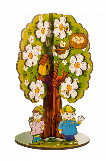 Магнитная игра "Яблоня. Времена года"