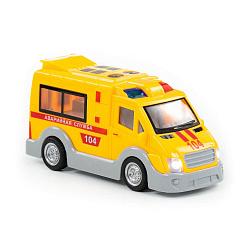 Автомобиль инерционный (со светом и звуком) (в коробке) Аварийная служба