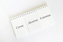 Перекидное табло для устного счета (ламинированное)