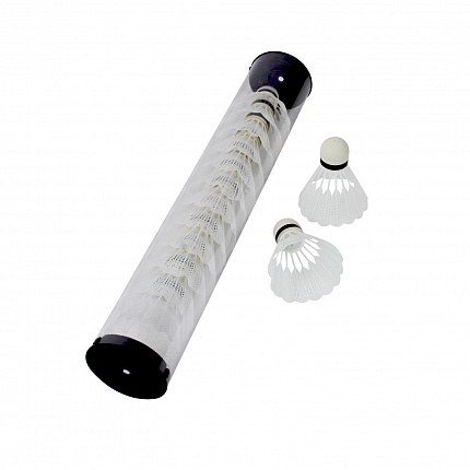 Волан пластиковый, (упаковка 12 шт), белый, в тубе