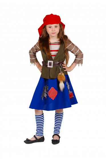 Карнавальный костюм детский "Разбойница Лесная"