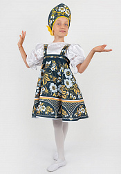 Петербургская роспись расписной костюм для девочки