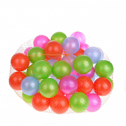 Шарики d6см 100шт. (в сетке)